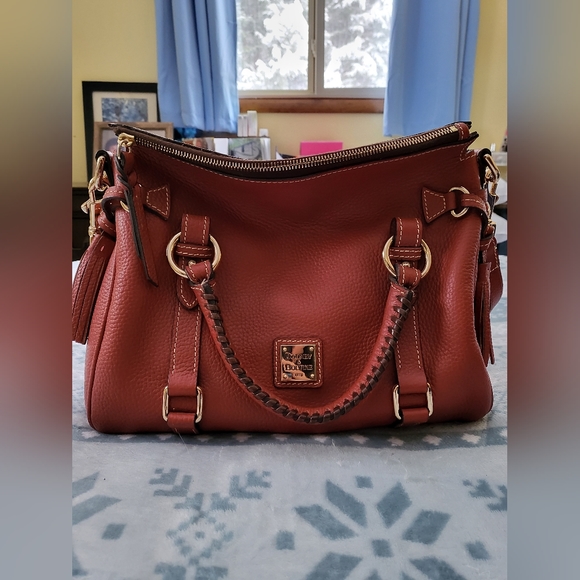 Dooney & Bourke Handbags - Dooney & Bourke Rust Samba Satchel